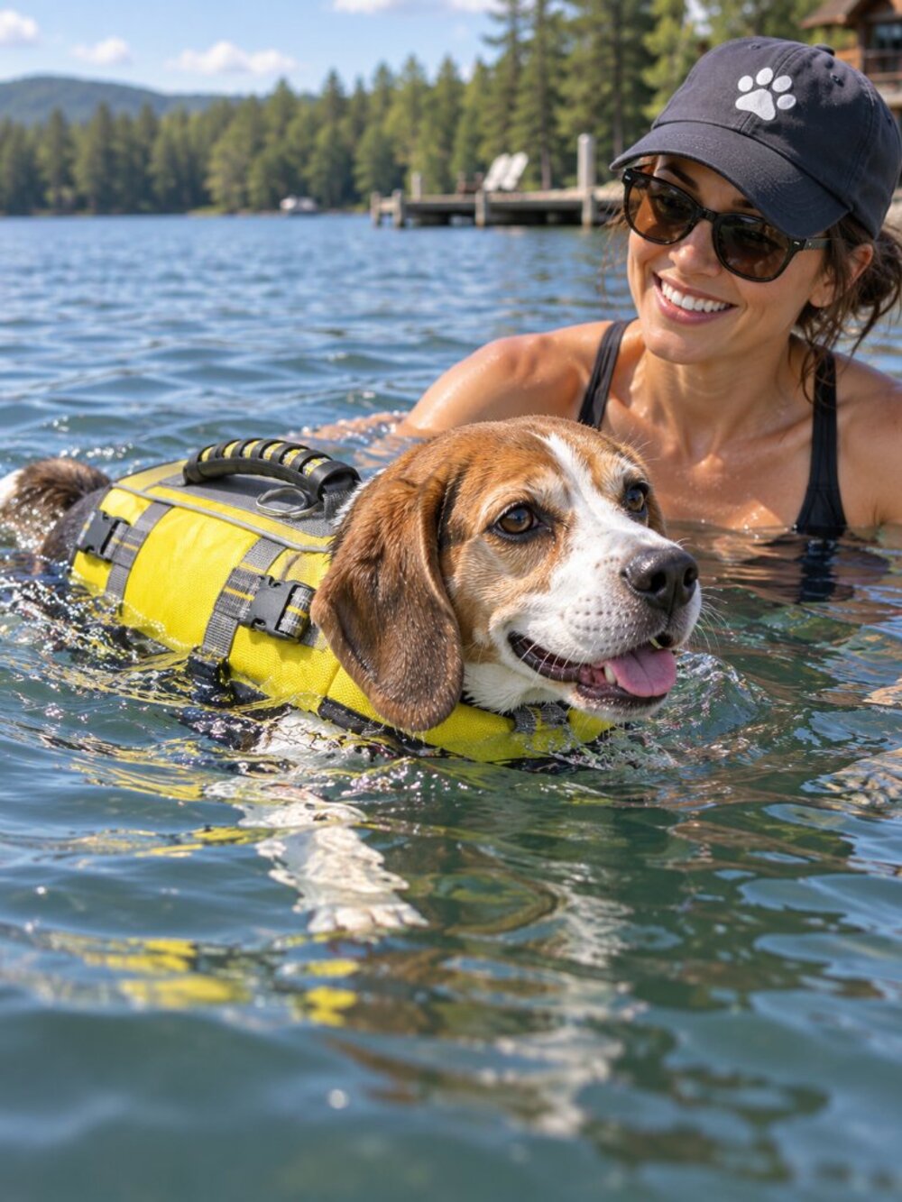NWT YOULY Beach Bum Dog Flotation Life Vest Yellow Medium 16–30 Lbs